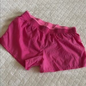 NIKE|Bright Pink Womens Athletic Shorts|adjustable waist| LARGE|EUC